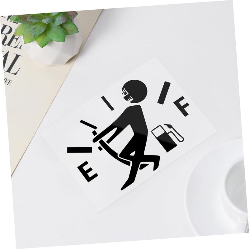 WINOMO Funny Car Stickers High Gas Consumption Decal Fuel Gage Empty Stickers (Black) - Image 3